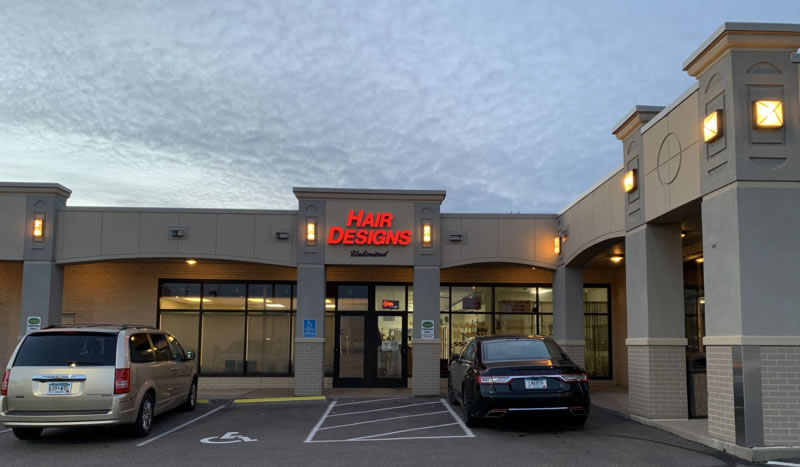 Hair Designs front entrance